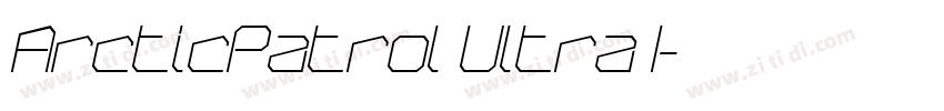 ArcticPatrol Ultra I字体转换